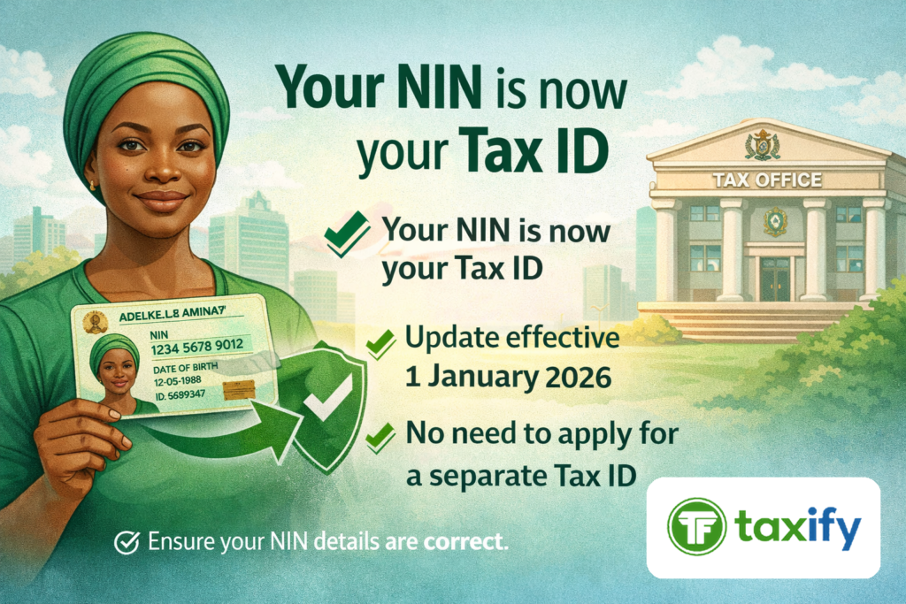 Tax ID in Nigeria (2026): Your NIN Is Now Your Tax ID taxify nin tax id inline graphic